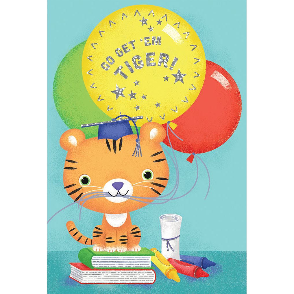 Little Tiger Graduation Card Elementary School